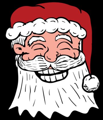 Santa colored vector 01